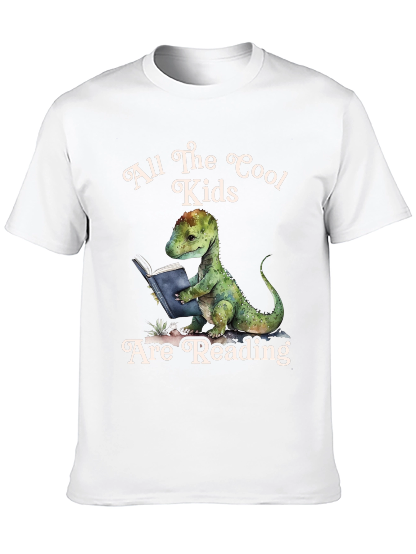 Cool Kids Reading Dinosaur T-Shirt