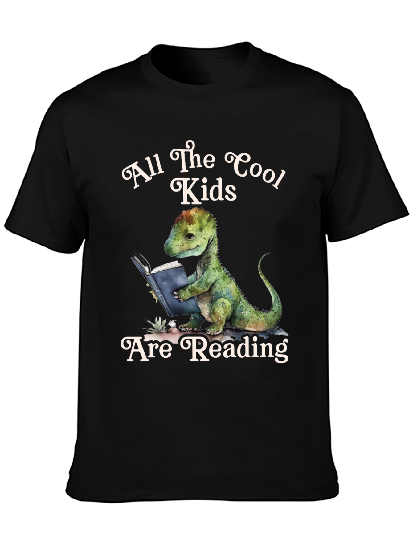 Cool Kids Reading Dinosaur T-Shirt