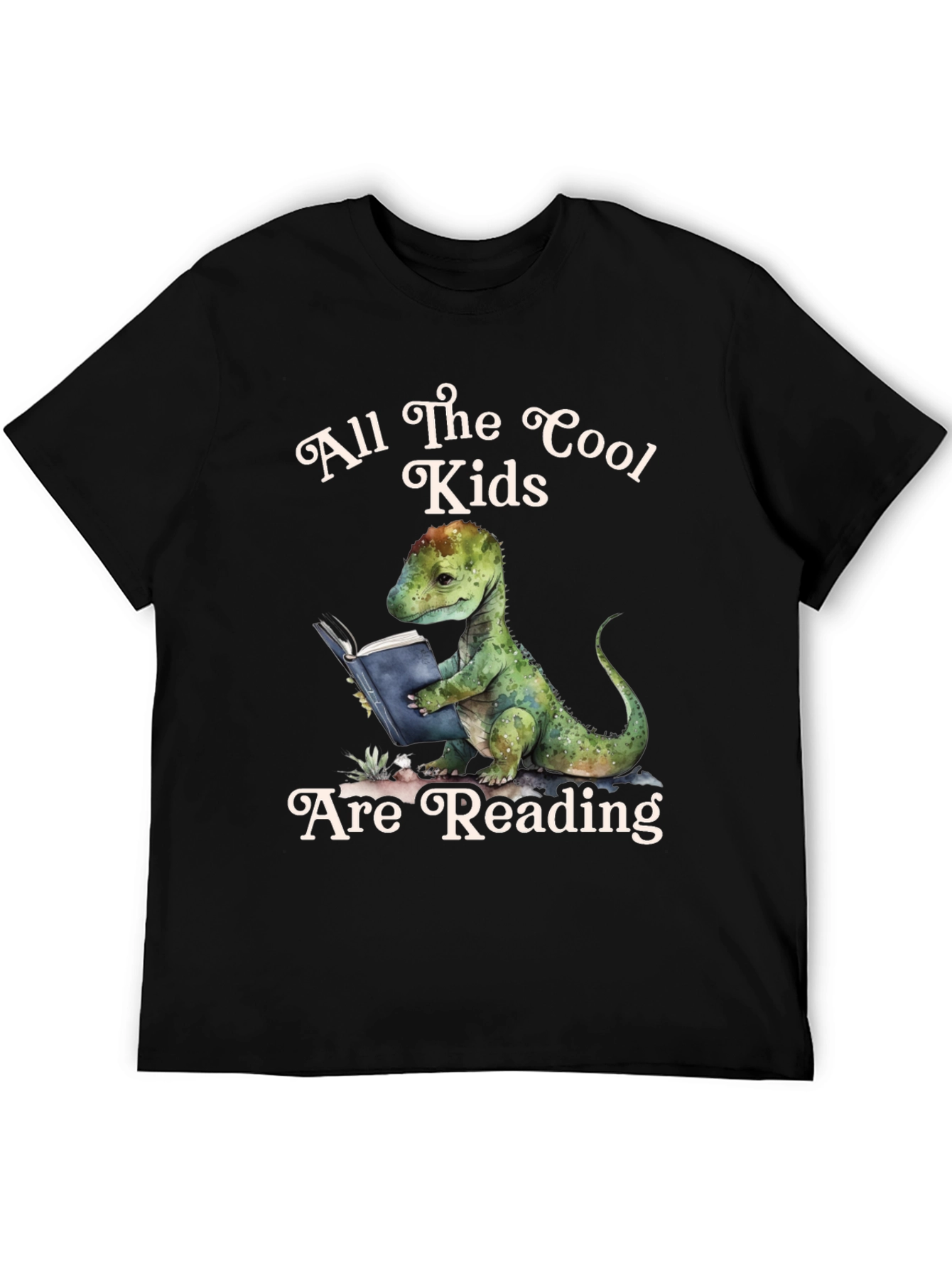 Cool Kids Reading Dinosaur T-Shirt