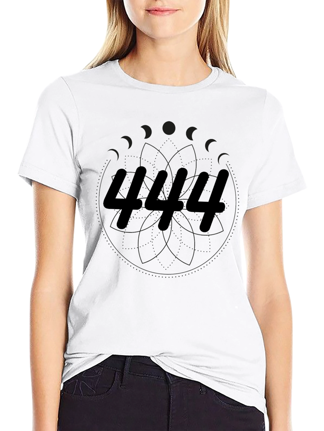 444 Graphic Tee - Unisex Black T-Shirt