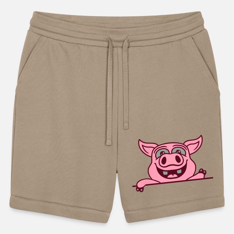 barn pig waving friendly