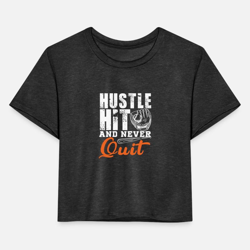 Baseball hustle hit and never quit