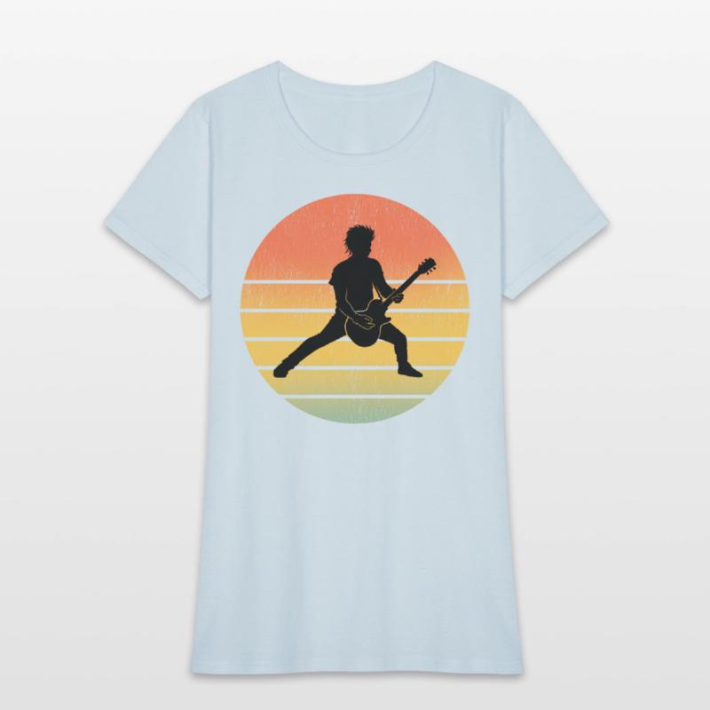 Bass Guitar Player Musician Bassist Vintage Retro
