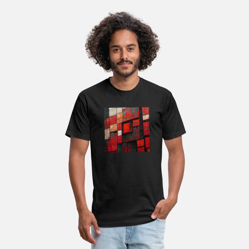 Bauhaus Geometric Shapes Red Design