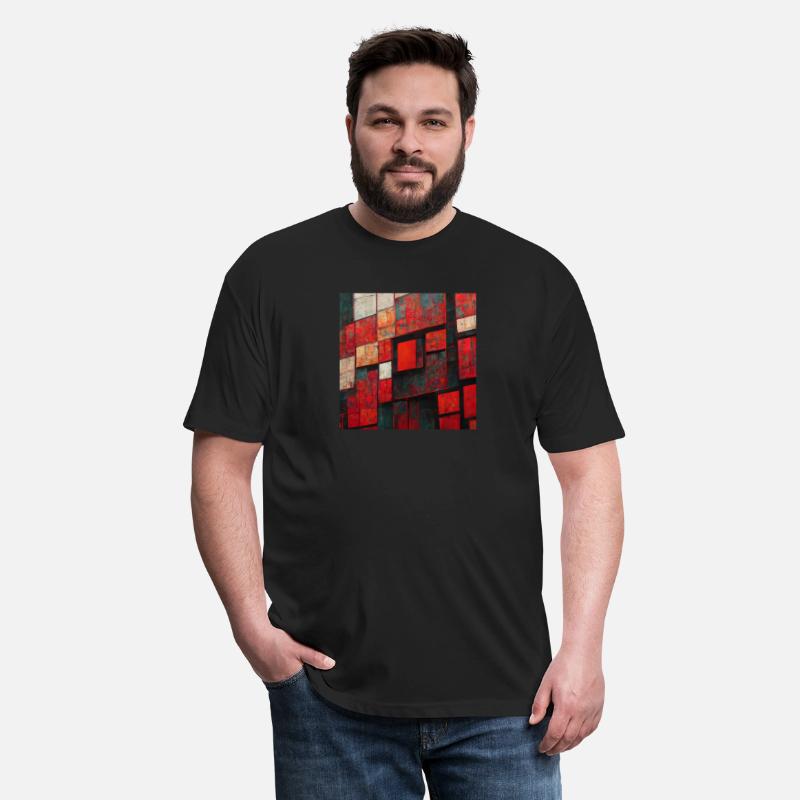 Bauhaus Geometric Shapes Red Design