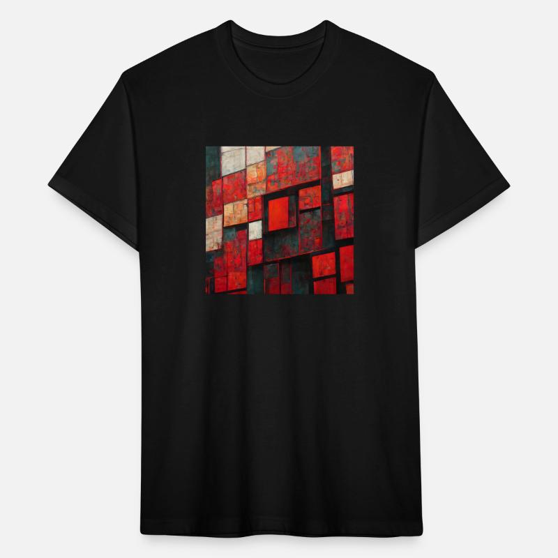 Bauhaus Geometric Shapes Red Design
