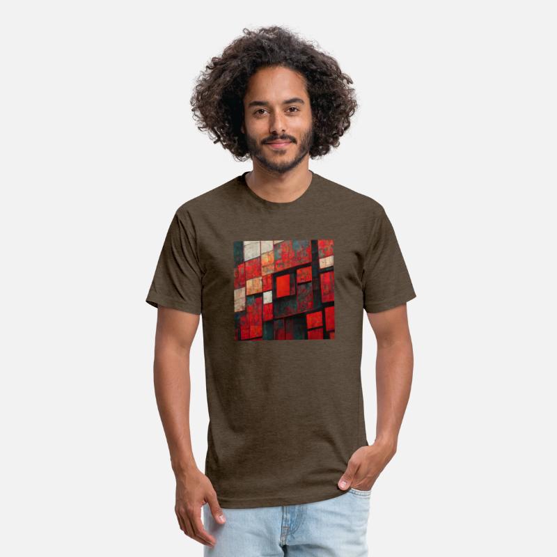 Bauhaus Geometric Shapes Red Design