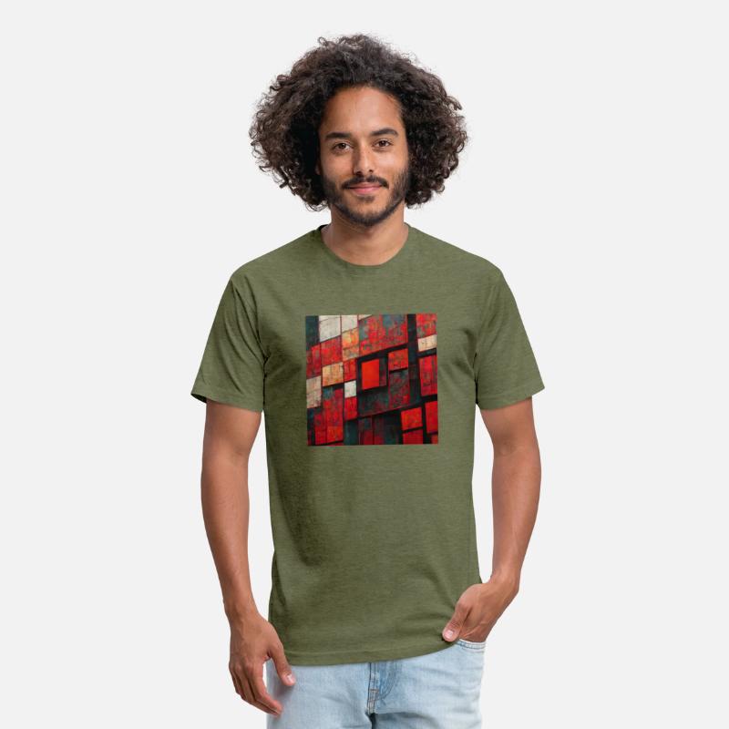 Bauhaus Geometric Shapes Red Design