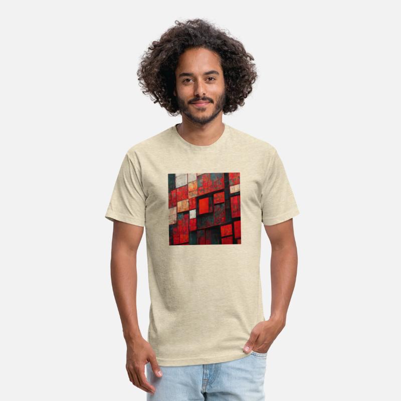 Bauhaus Geometric Shapes Red Design