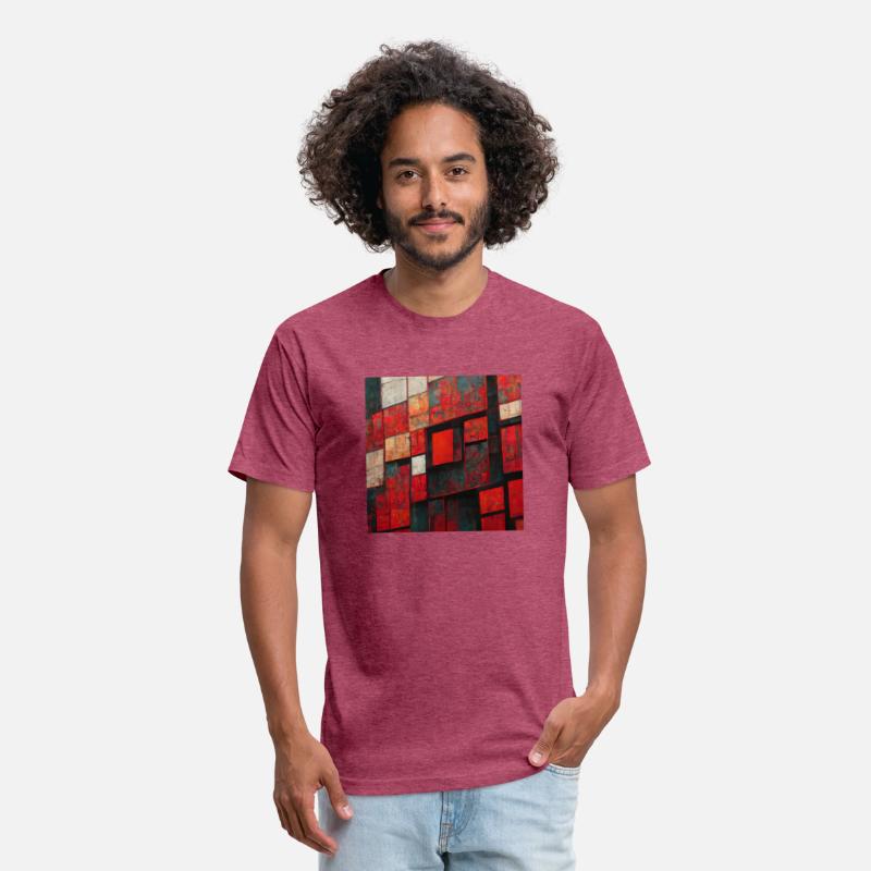 Bauhaus Geometric Shapes Red Design