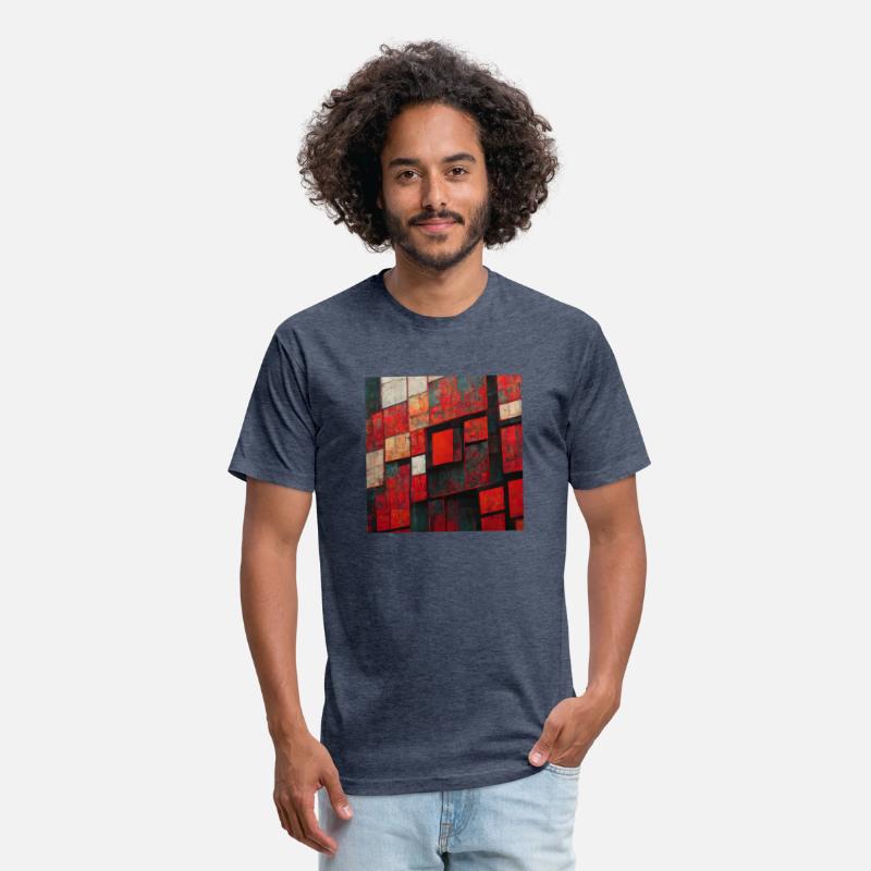 Bauhaus Geometric Shapes Red Design