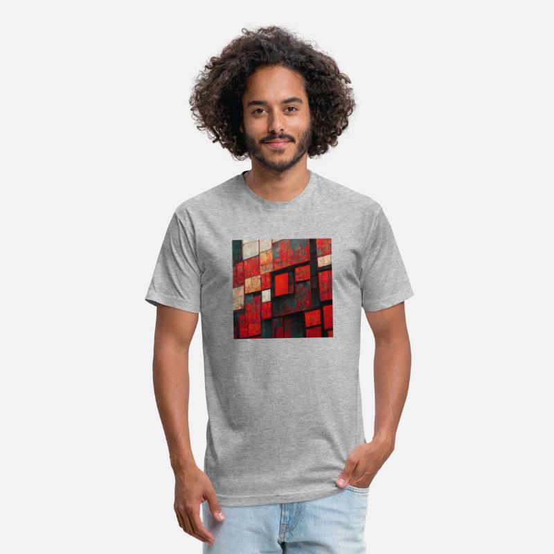 Bauhaus Geometric Shapes Red Design