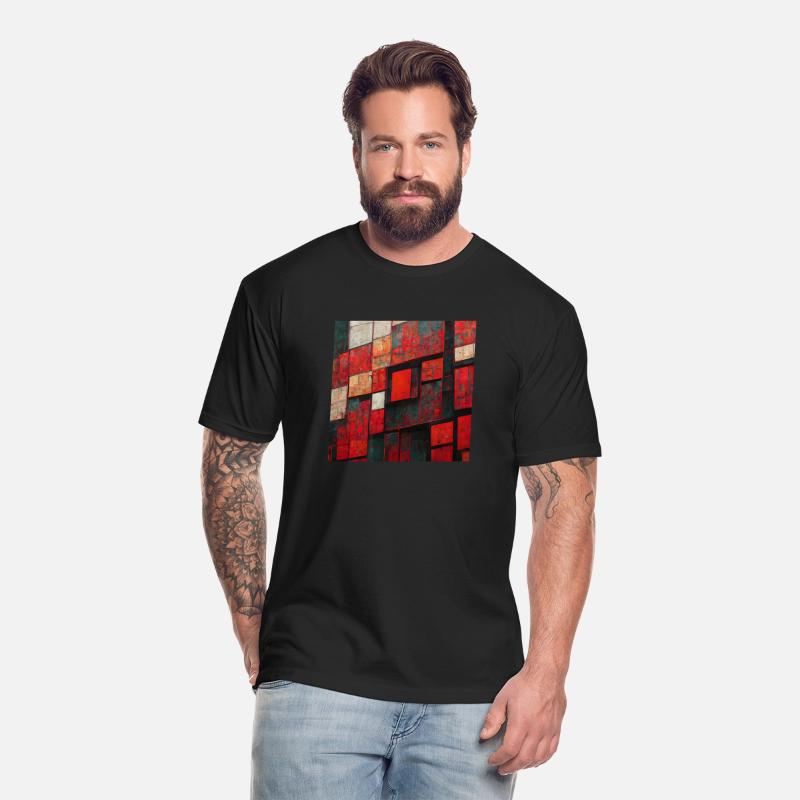 Bauhaus Geometric Shapes Red Design