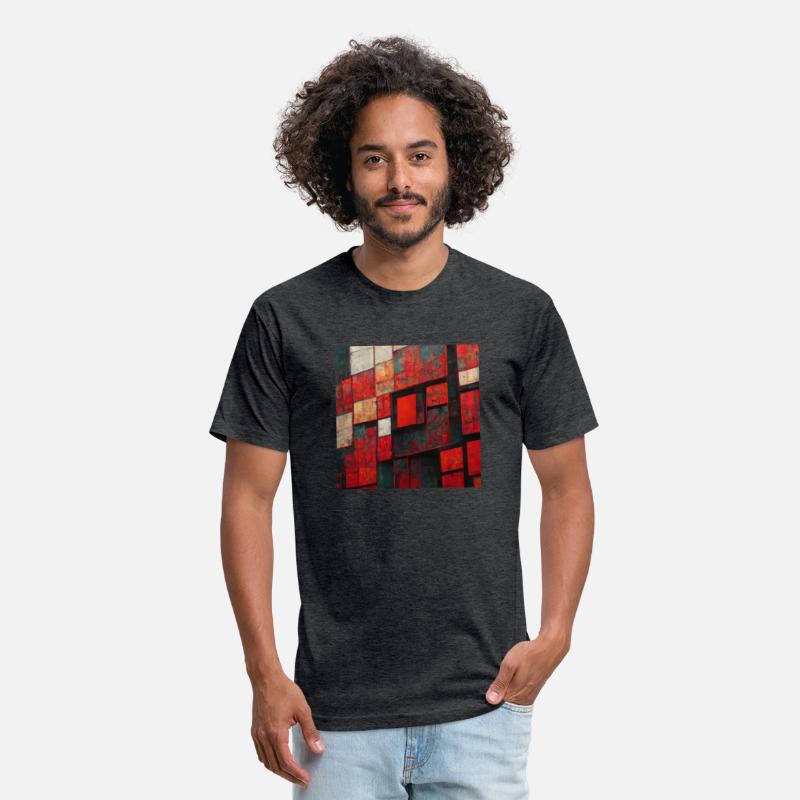 Bauhaus Geometric Shapes Red Design
