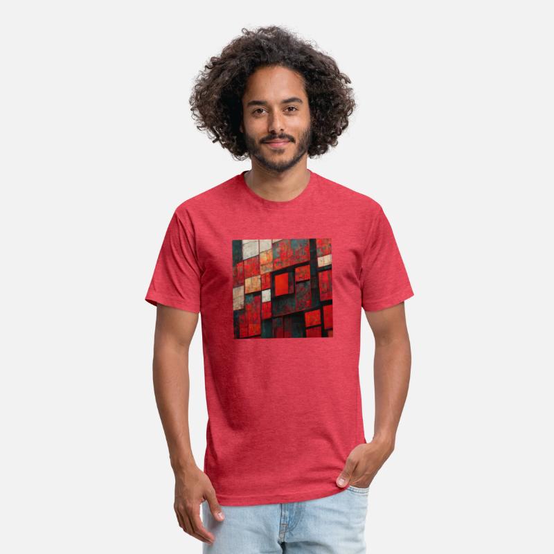Bauhaus Geometric Shapes Red Design
