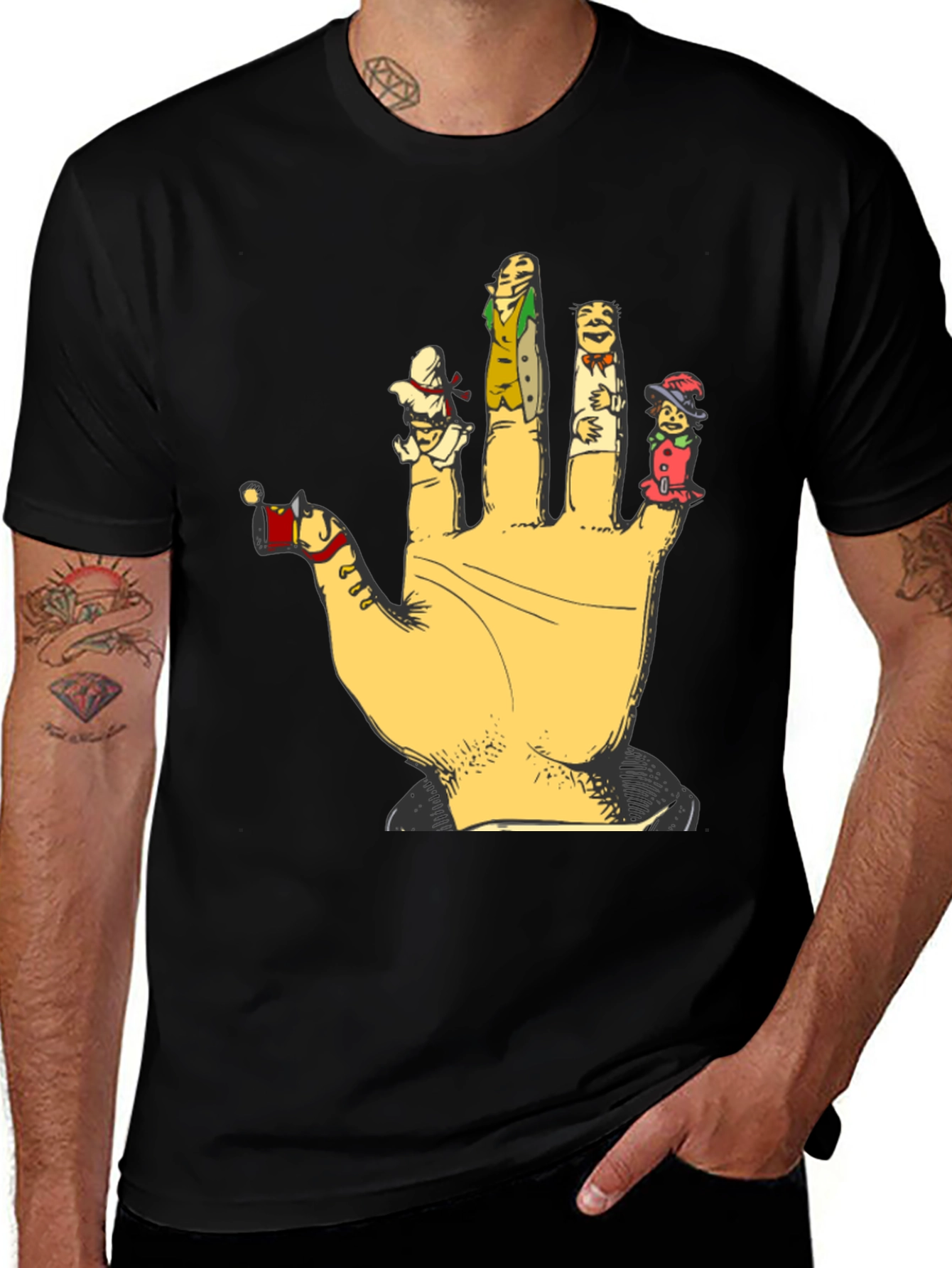Finger Puppets Graphic T-Shirt