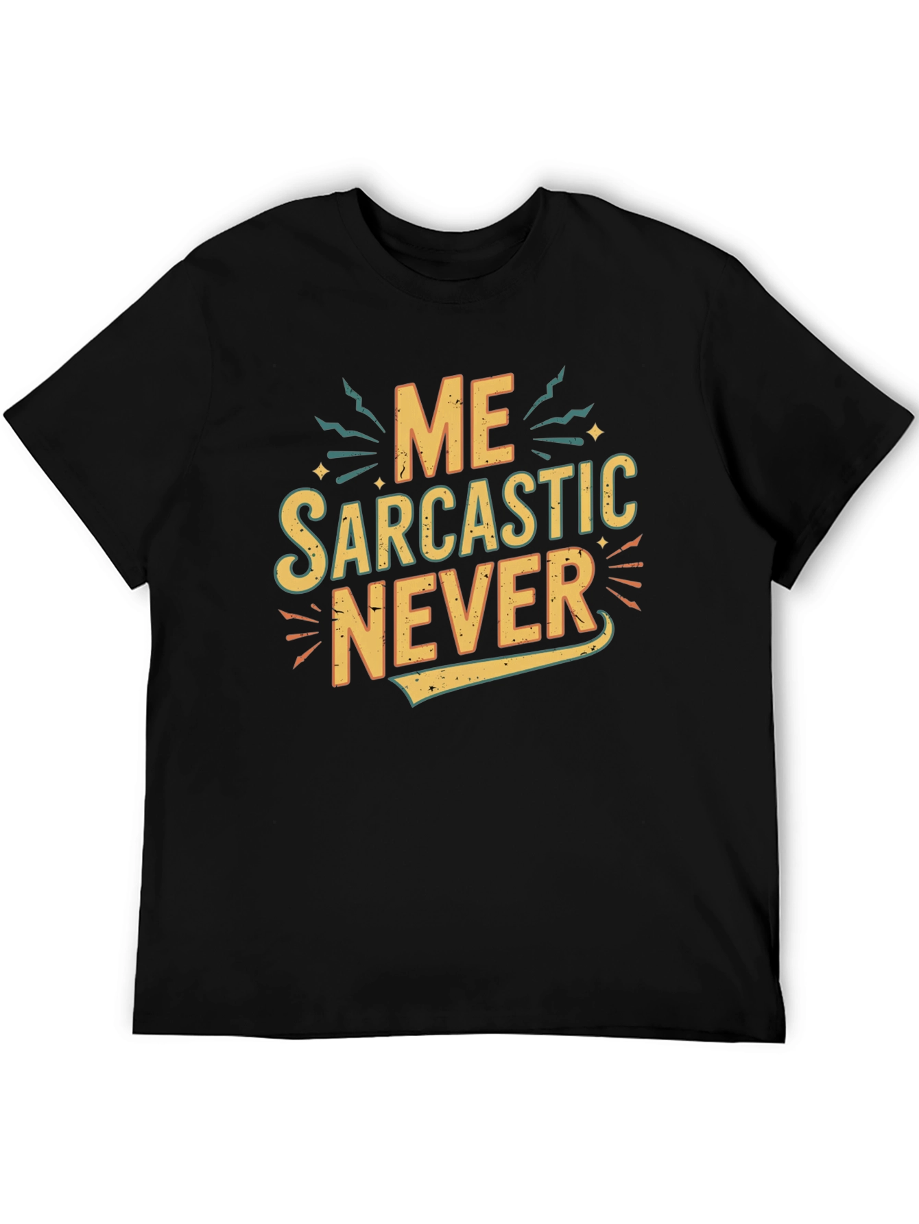 Sarcastic Graphic Tee - Black