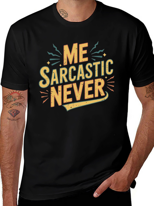 Sarcastic Graphic Tee - Black