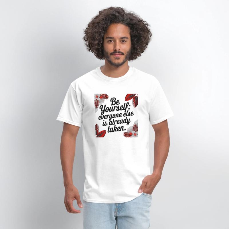 Be Yourself Quote Floral Design