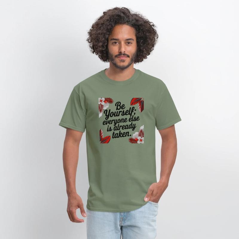 Be Yourself Quote Floral Design