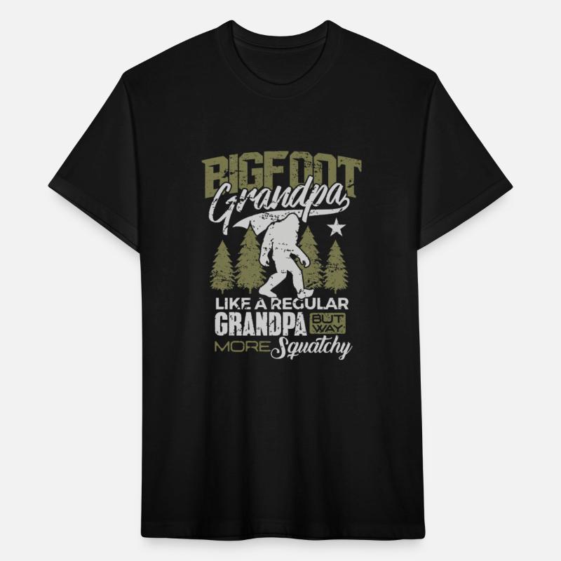 Bigfoot Grandpa Shirt Sasquatch Yeti Camping Gift