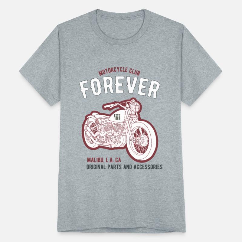 Biker and Motorcycle