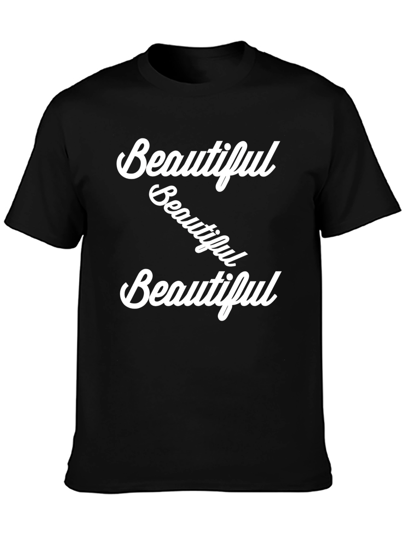 Beautiful Graphic Tee - Stylish Black T-Shirt