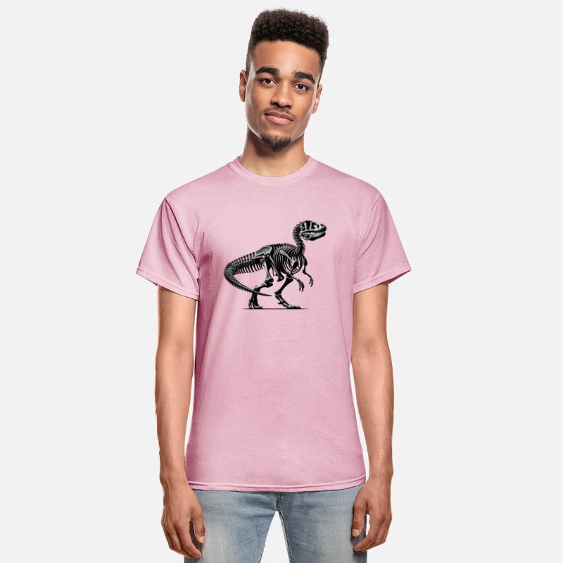 Black and white dinosaur skeleton for dino fans