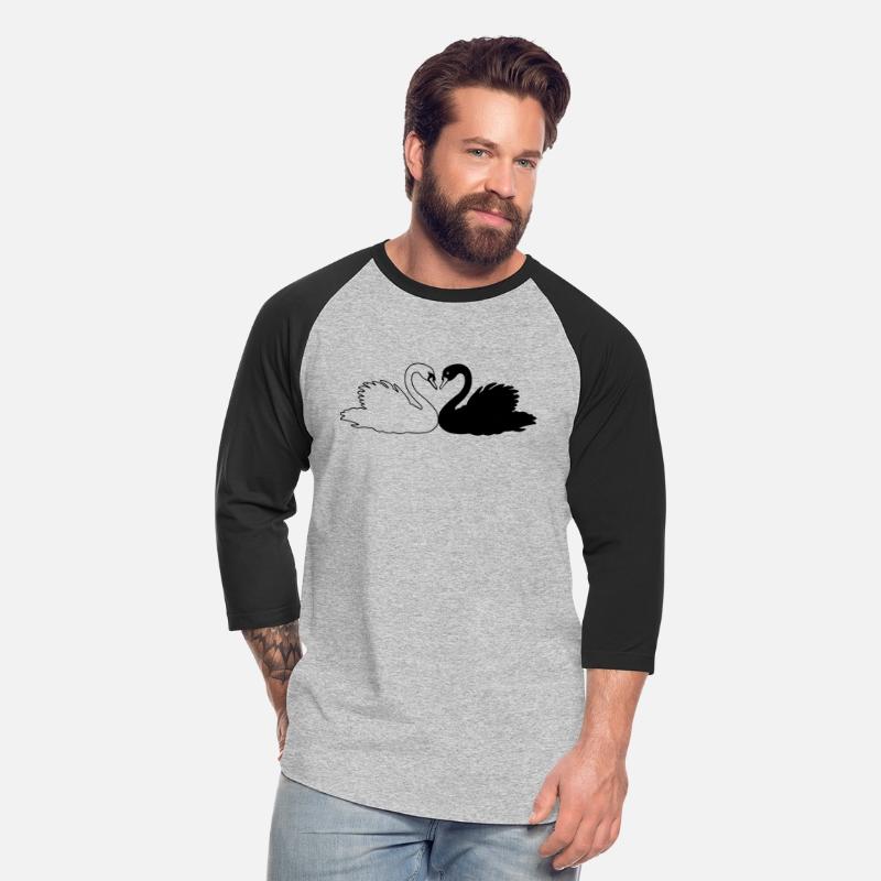 Black and white swan
