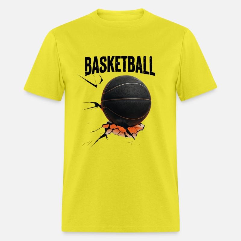 Black Basketball with Cracked Surface