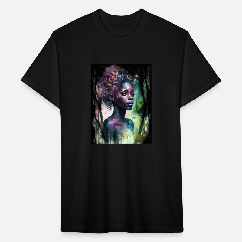 Black Nature Goddess - African American, Woodland