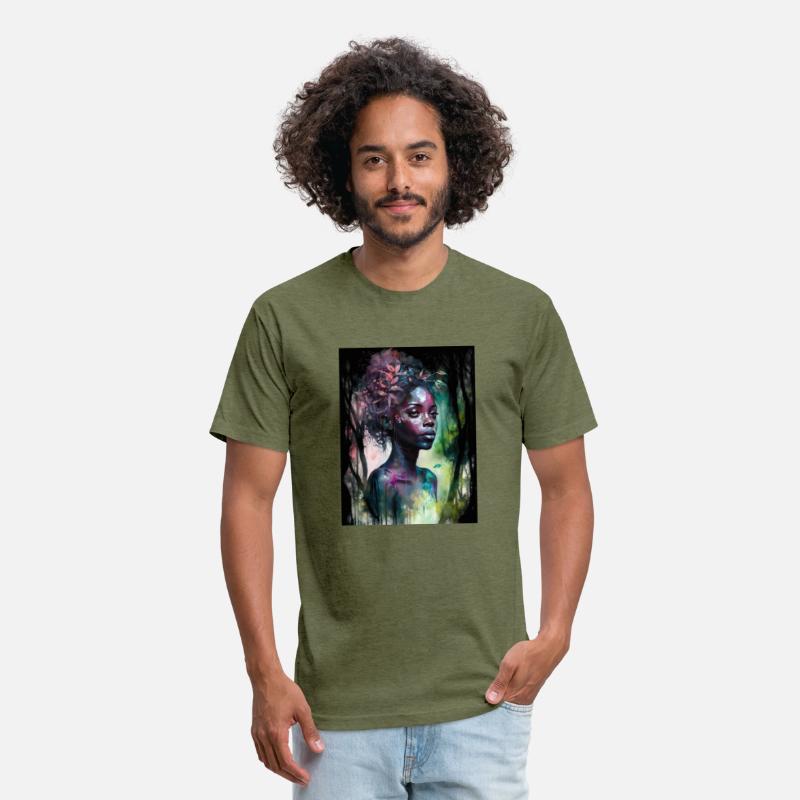 Black Nature Goddess - African American, Woodland