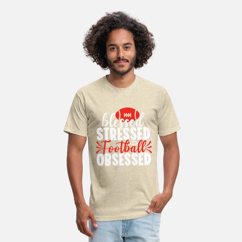 Blessed Stressed Funny Football Lover Player Coach