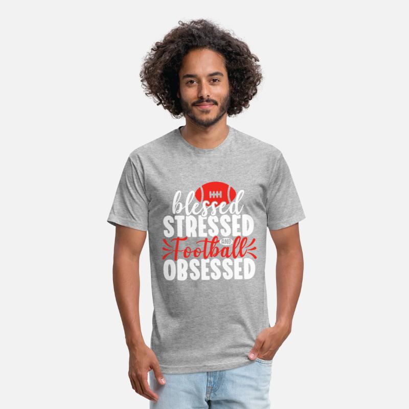 Blessed Stressed Funny Football Lover Player Coach