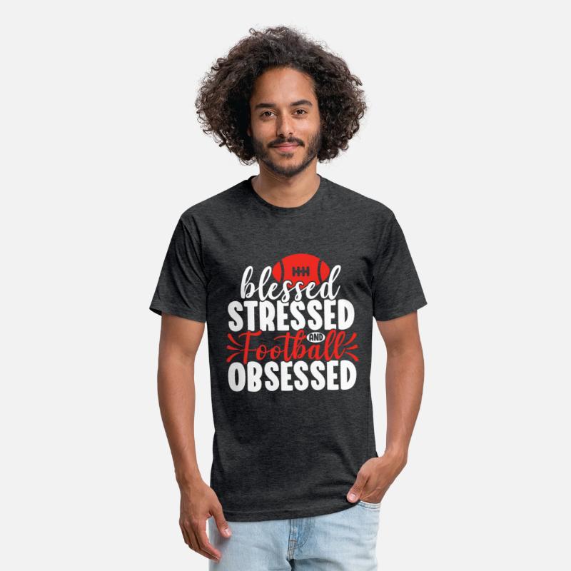 Blessed Stressed Funny Football Lover Player Coach