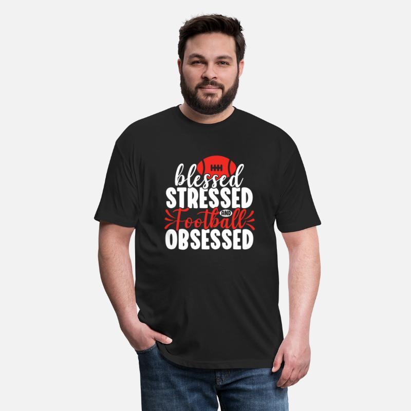 Blessed Stressed Funny Football Lover Player Coach