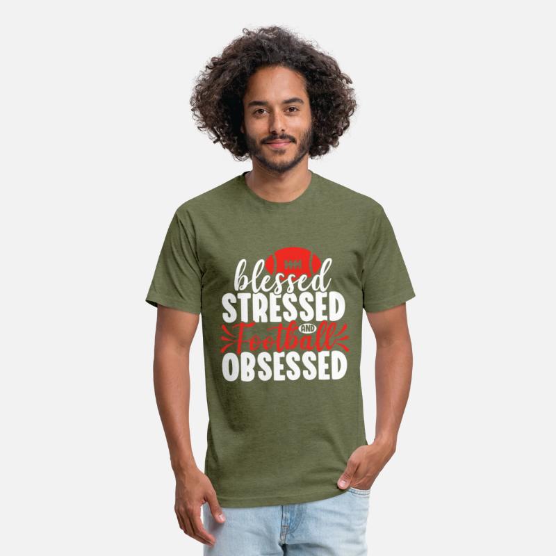Blessed Stressed Funny Football Lover Player Coach