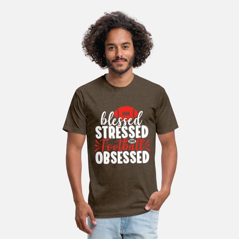 Blessed Stressed Funny Football Lover Player Coach