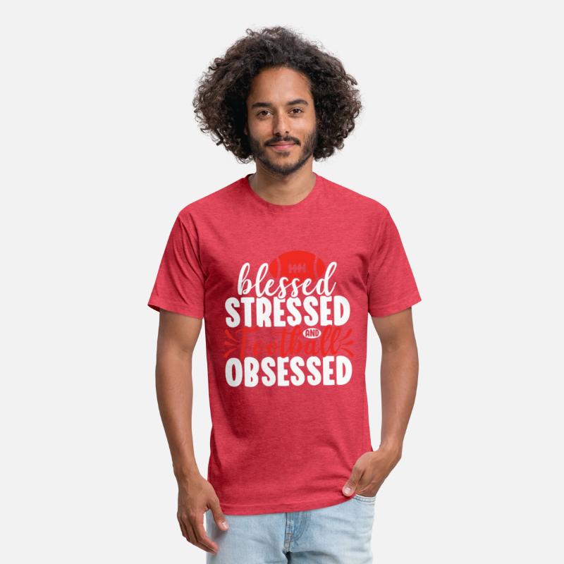 Blessed Stressed Funny Football Lover Player Coach