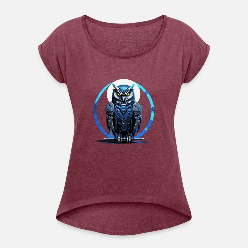 Blue Steel Owl: Robotic Elegance