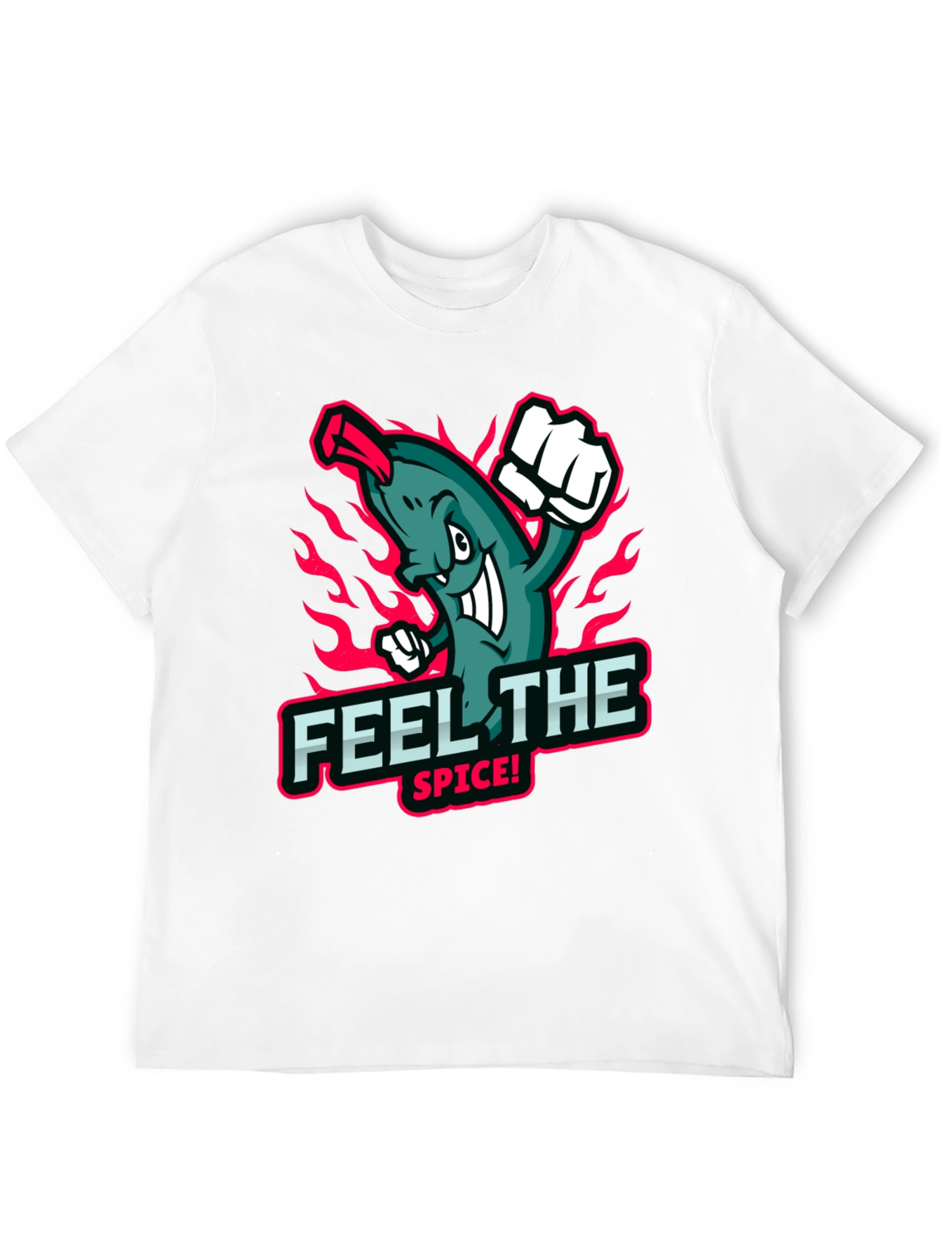 Feel the Spice! Graphic Print Black T-Shirt