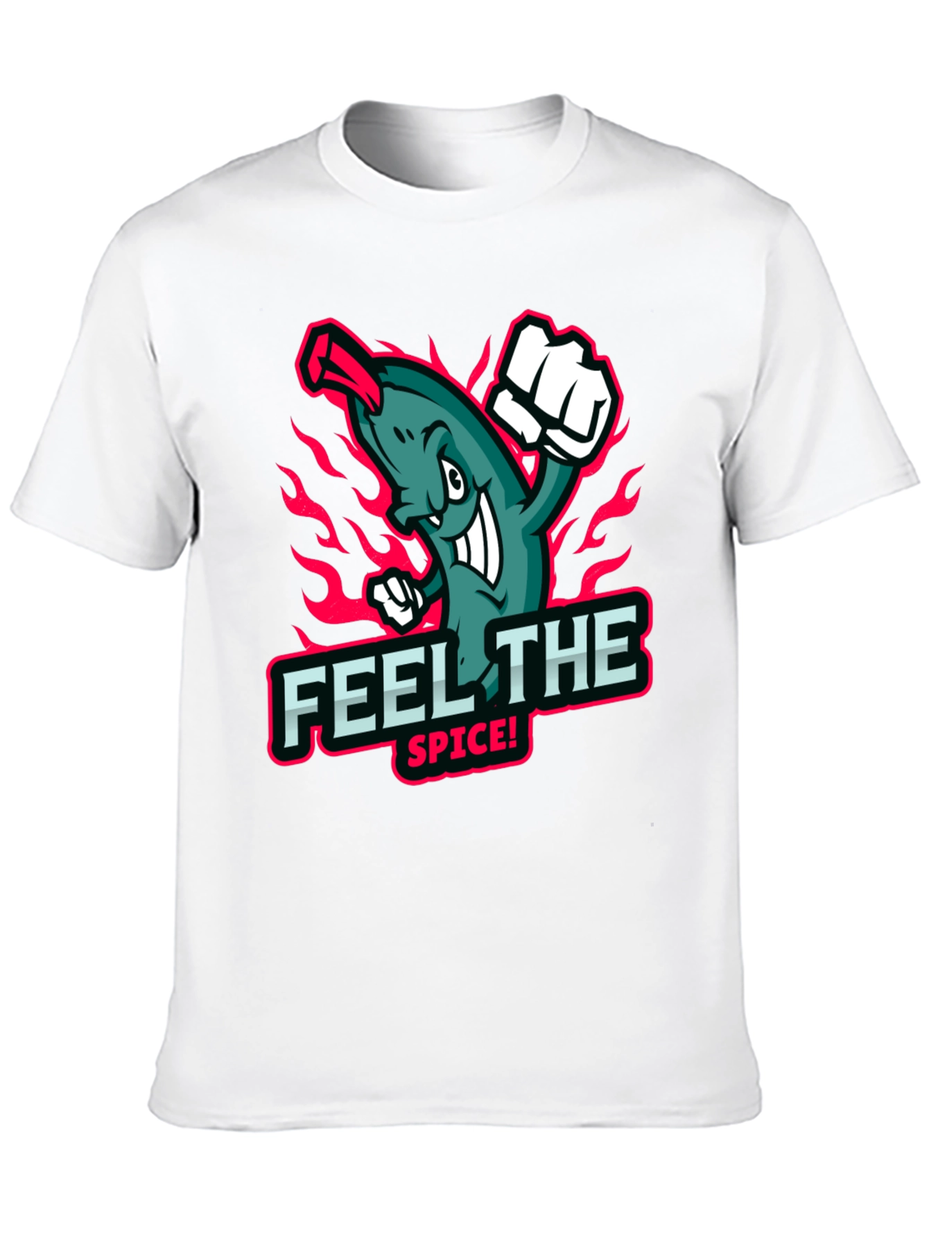Feel the Spice! Graphic Print Black T-Shirt