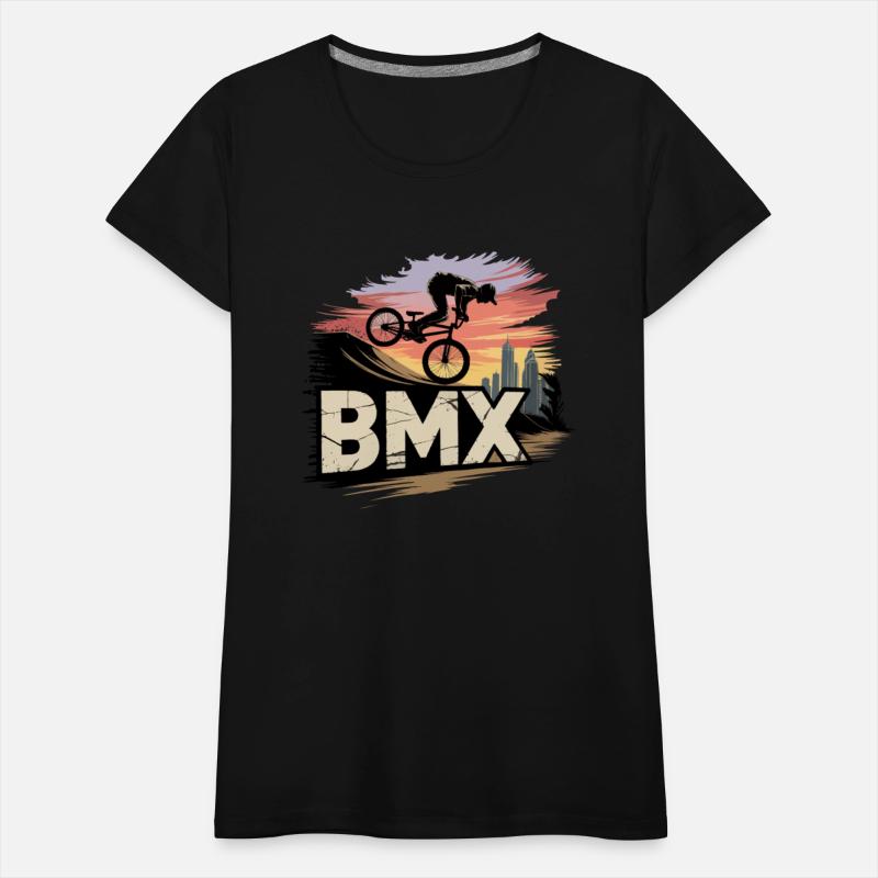 BMX Bike Stunt at Sunset – Cyclist in Halfpipe