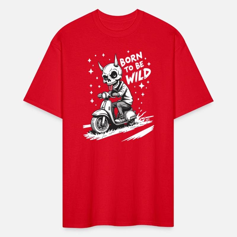 Born to Be Wild - Skull Devil on Scooter