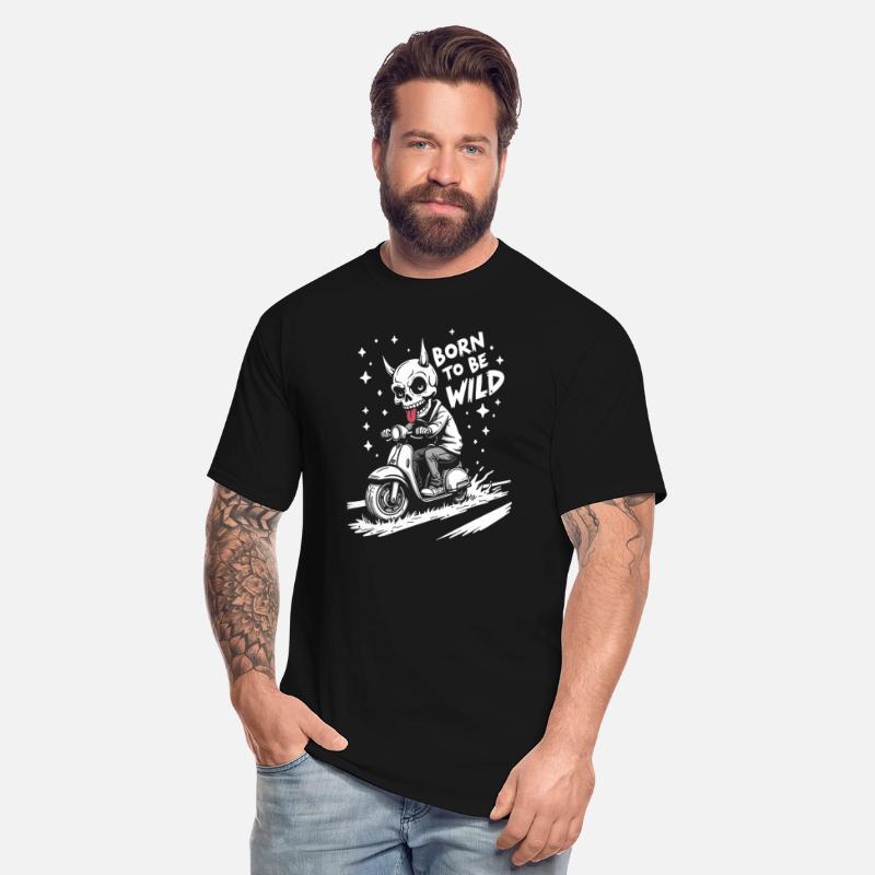 Born to Be Wild - Skull Devil on Scooter