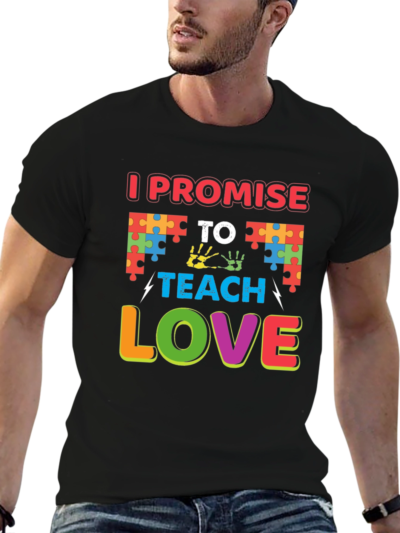 I Promise to Teach Love Autism Awareness T-Shirt