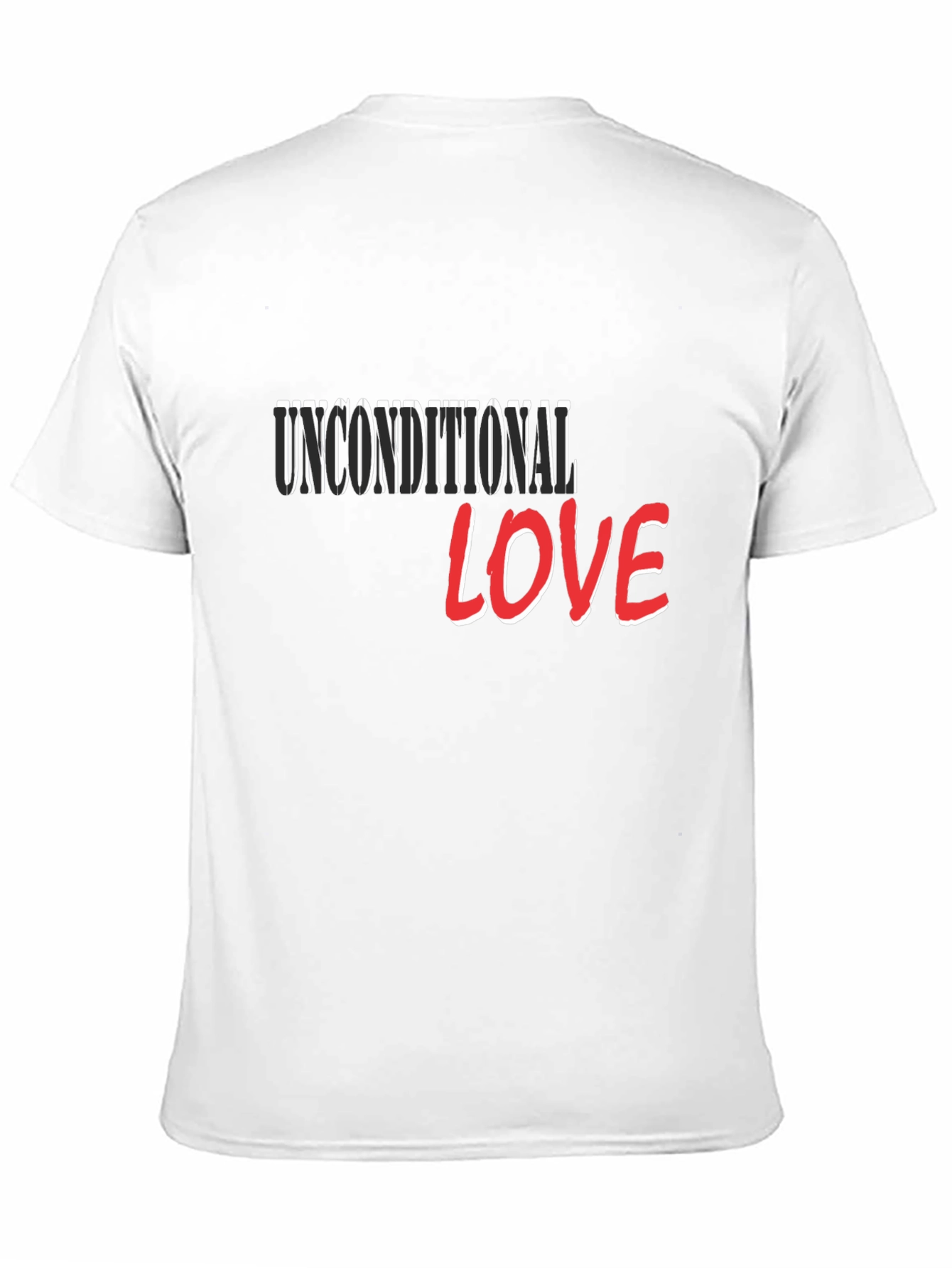 Unconditional Love Graphic T-Shirt - Stylish Black Tee