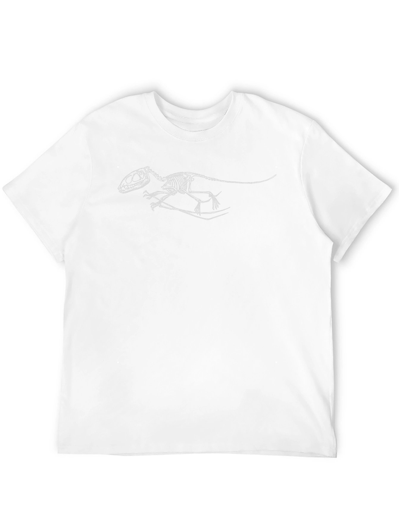 Dinosaur Skeleton Graphic Black T-Shirt