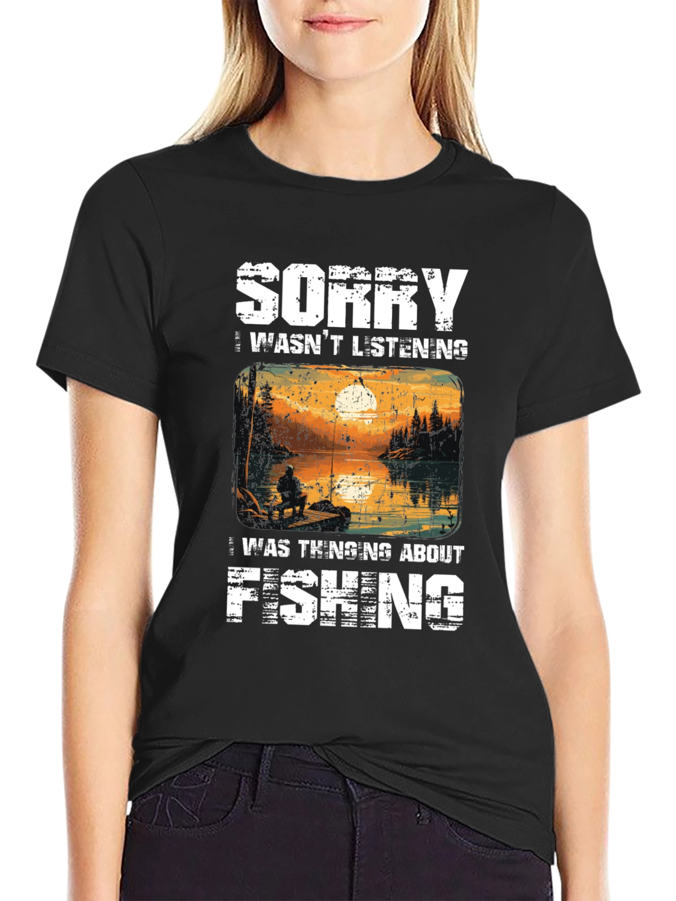 Sorry Was Thinking About Fishing T-Shirt