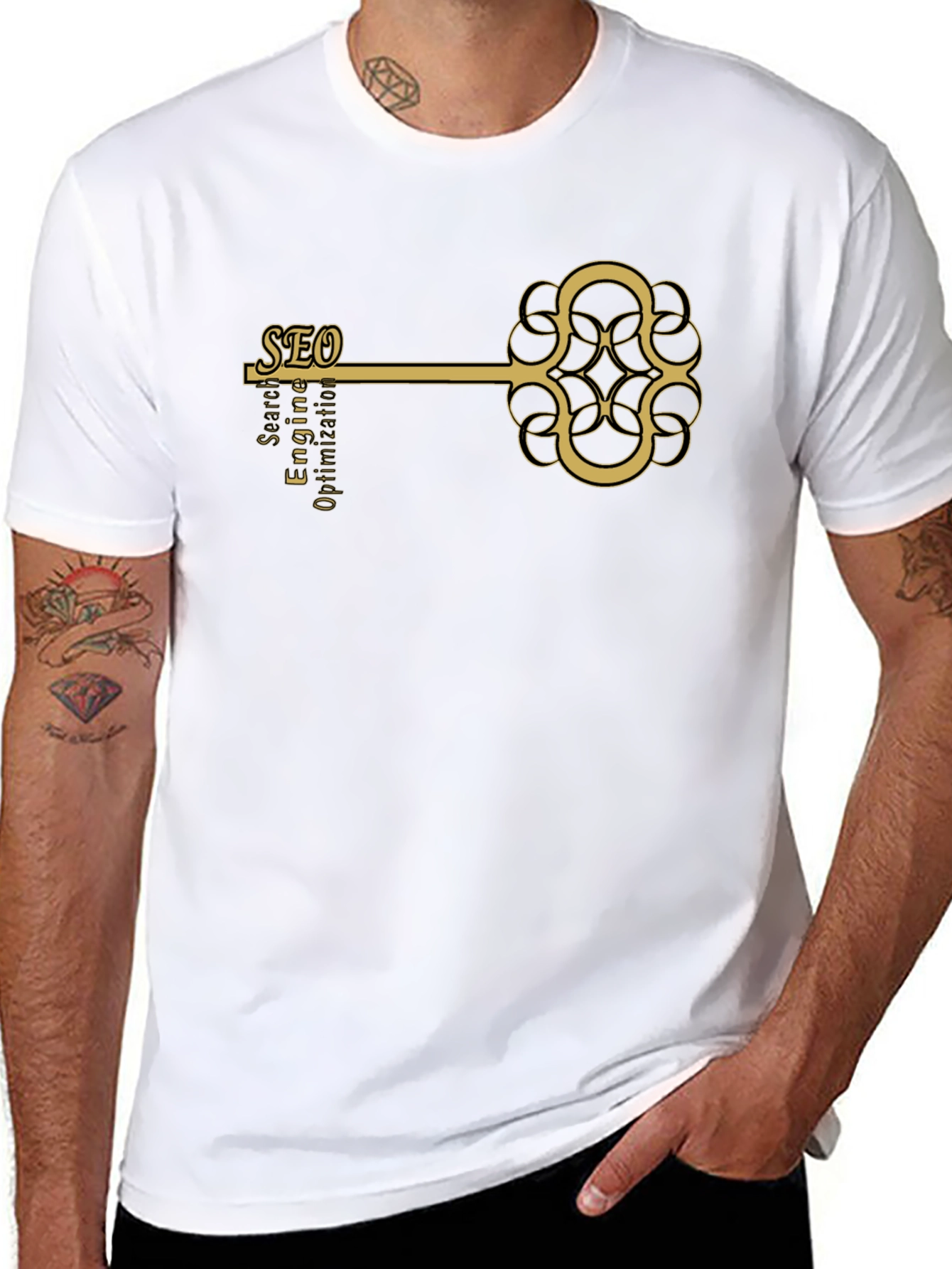 SEO Key Graphic T-Shirt - Search Engine Optimization Tee